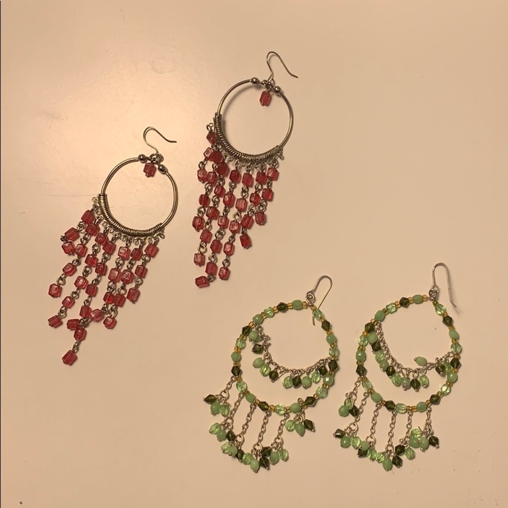 Boho beaded earrings